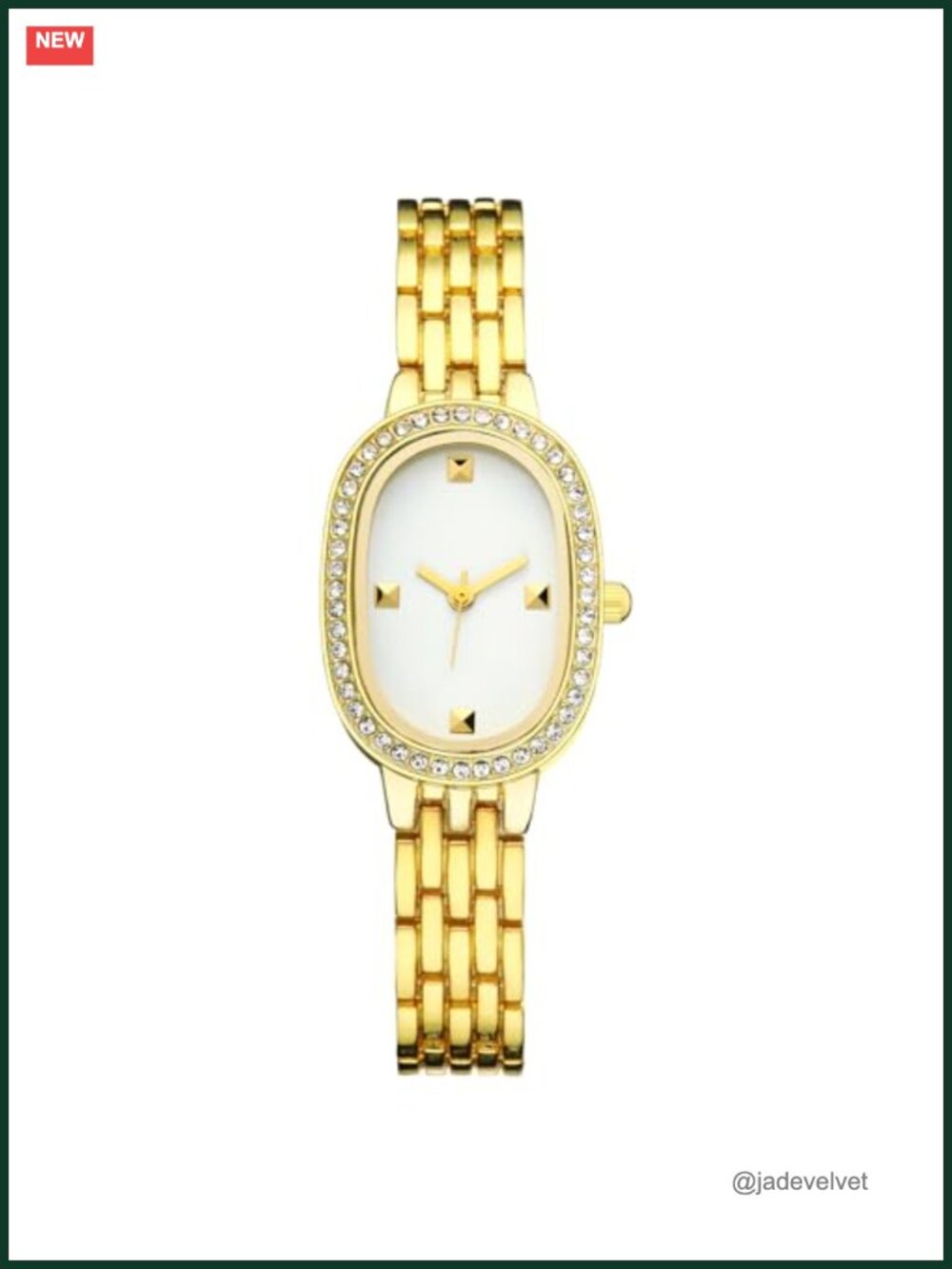 Women Square Dress Watch Waterproof Steel Dainty Quartz Analog